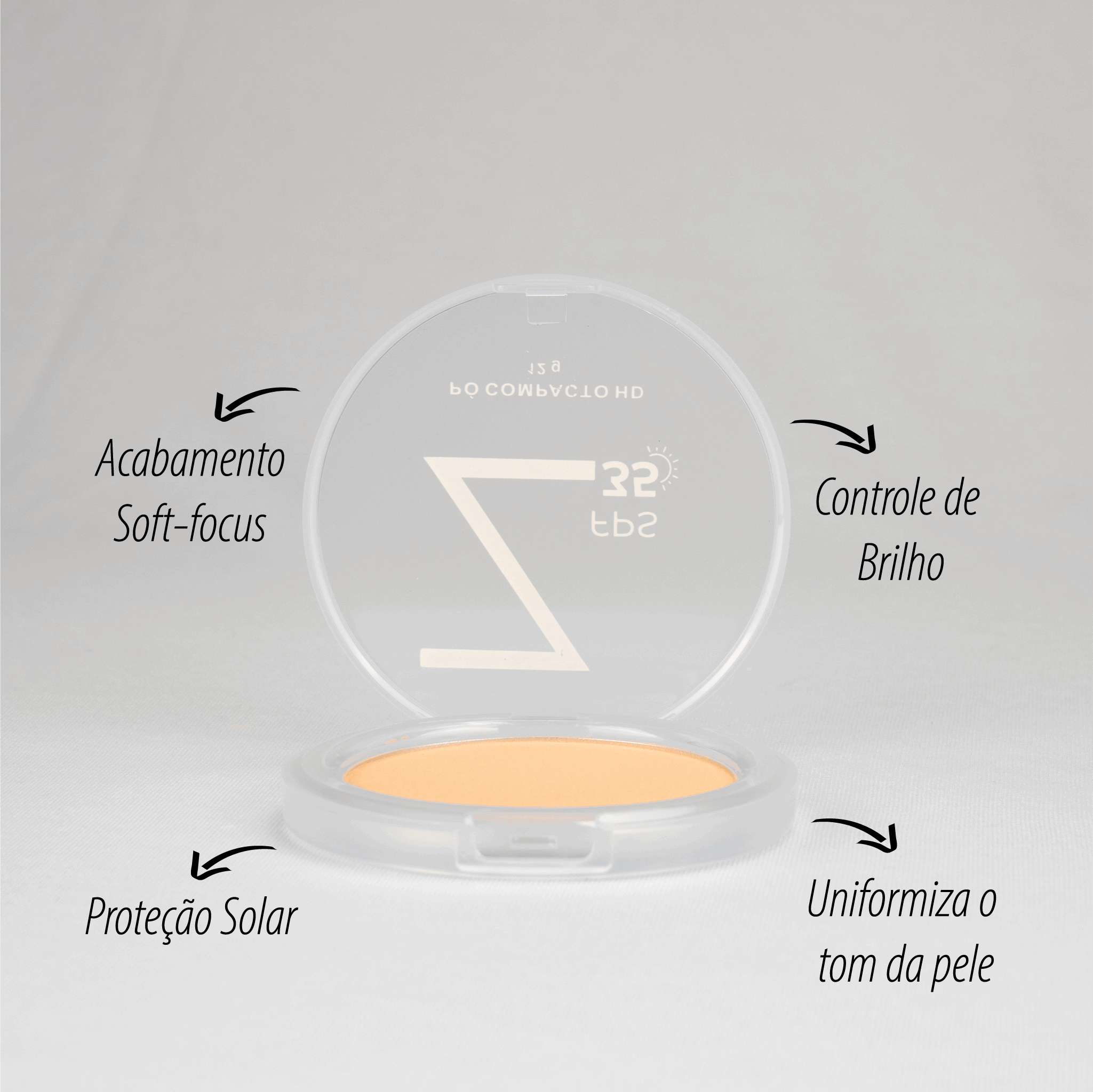 Pó Compacto FPS 35 - Bege