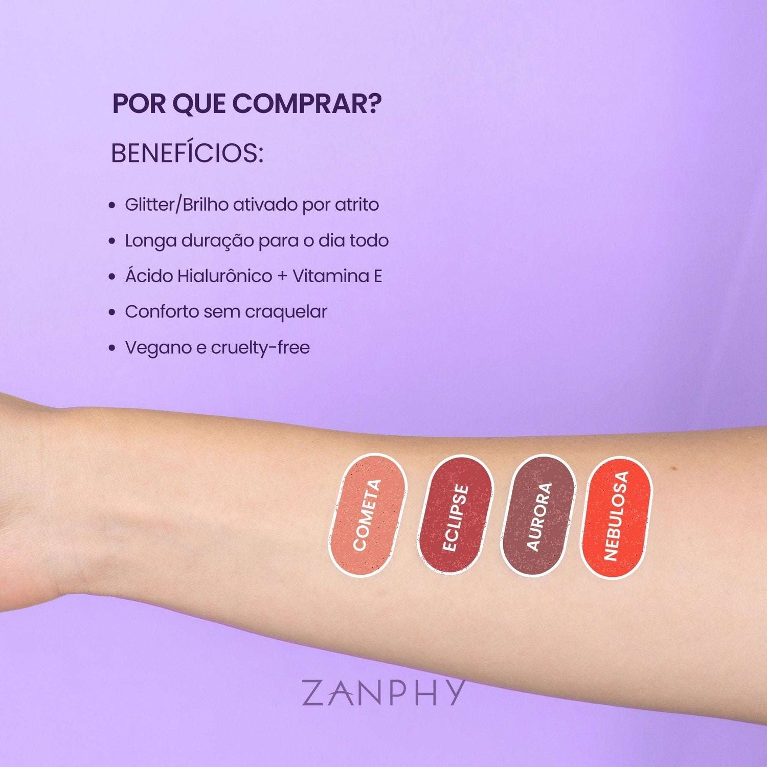 Batom Líquido Matte Supernova 4 Cores