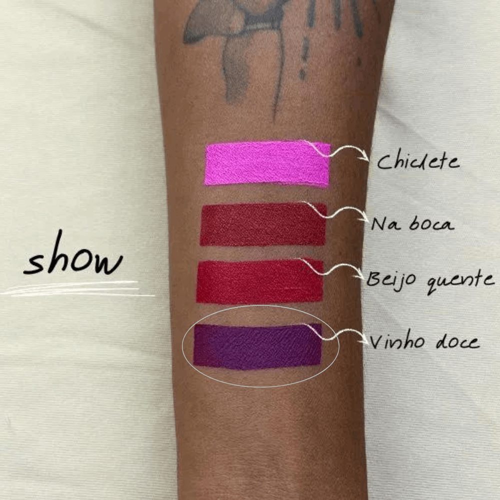 Batom Líquido Show - Vinho Doce