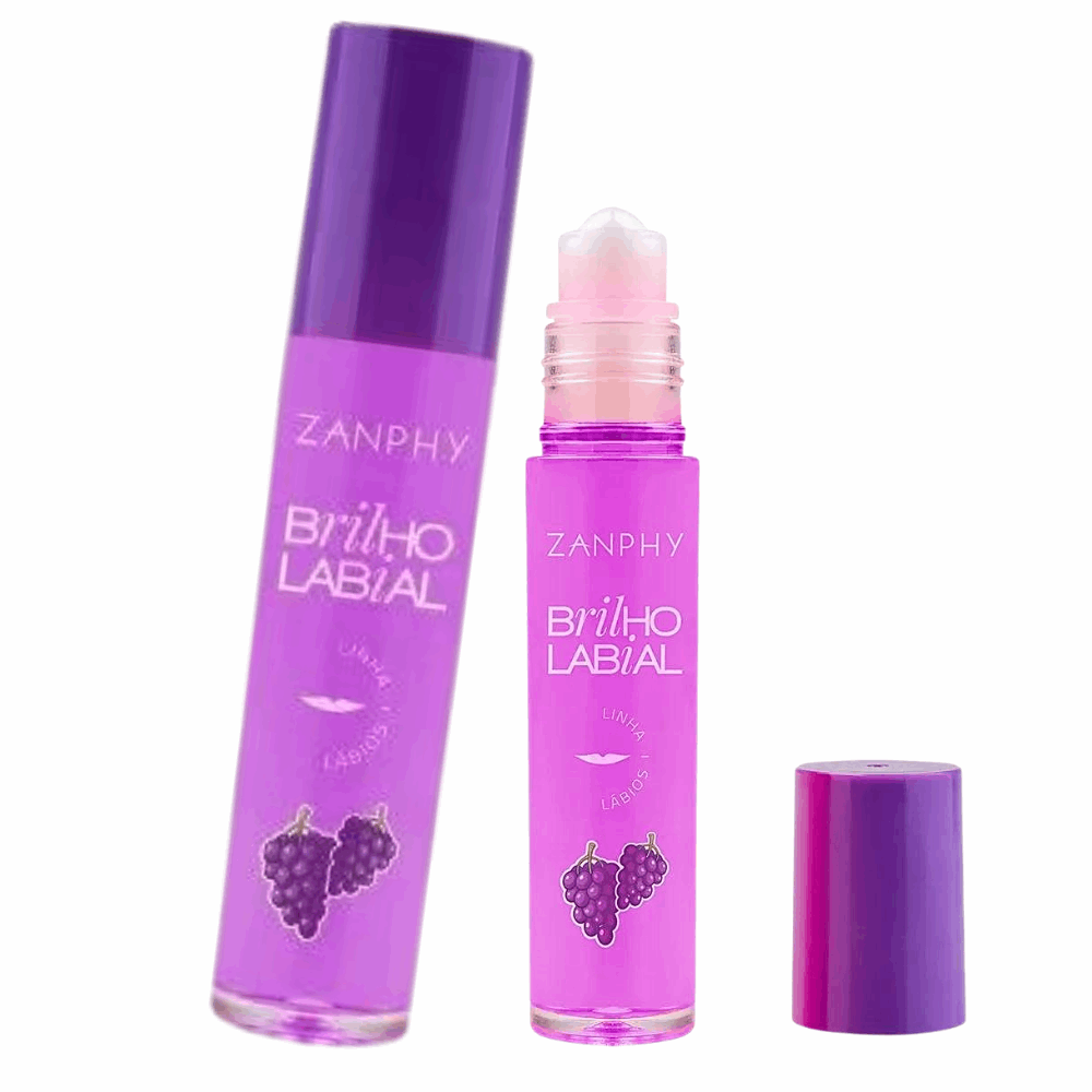 Brilho Labial Rollon Linha Lábios - Uva