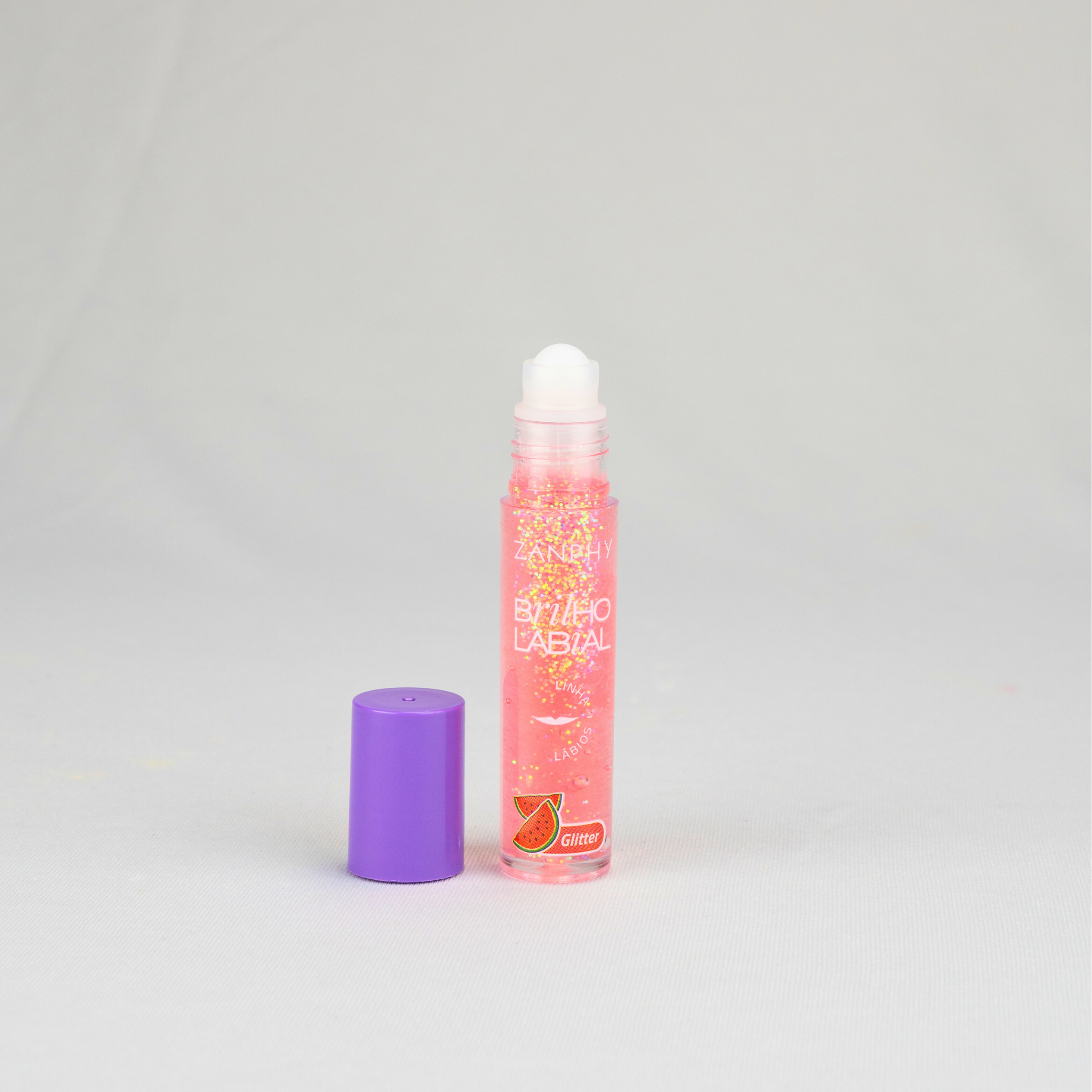 Brilho Labial Roll-on Melancia Glitter