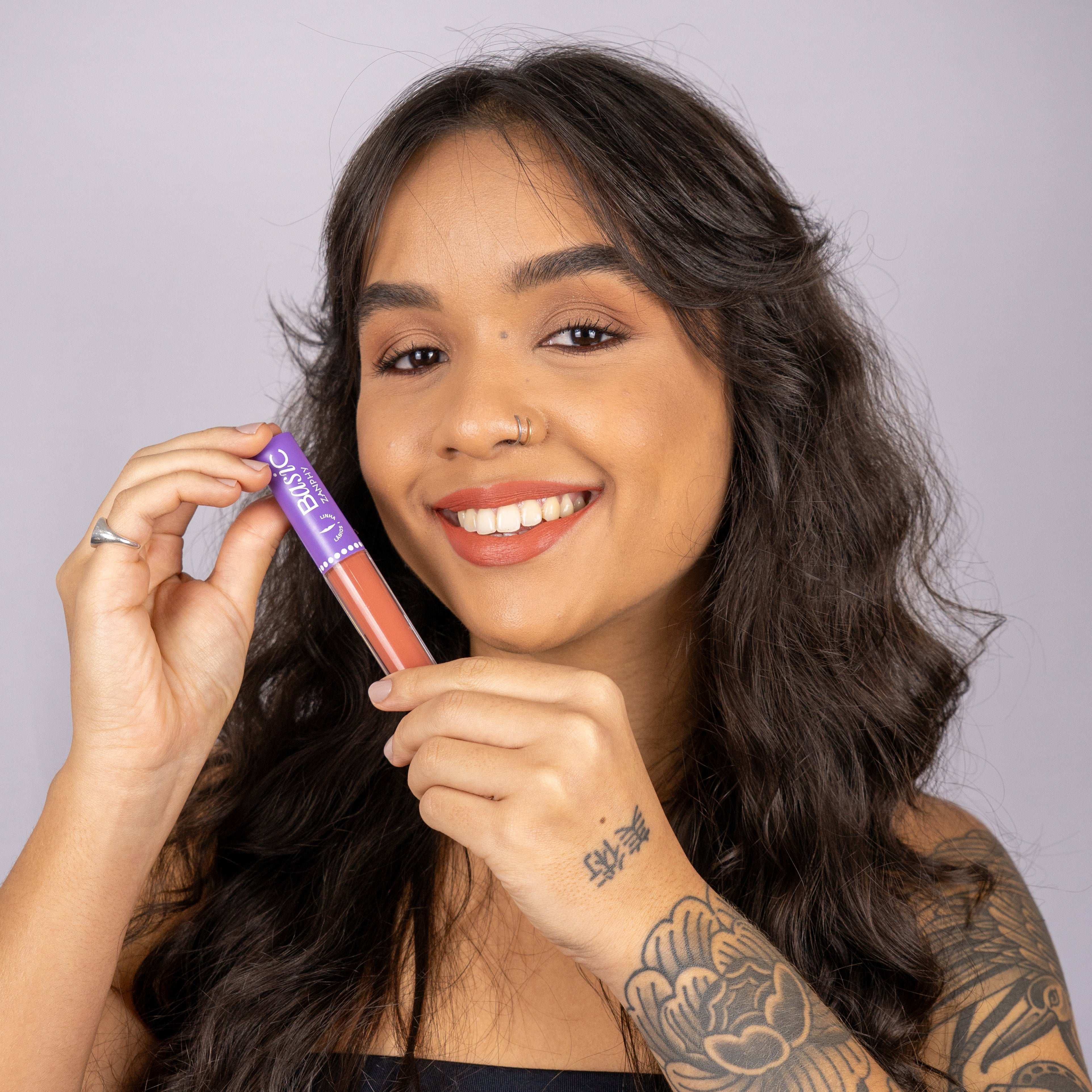 Batom Líquido Basic  - Nude Gelo