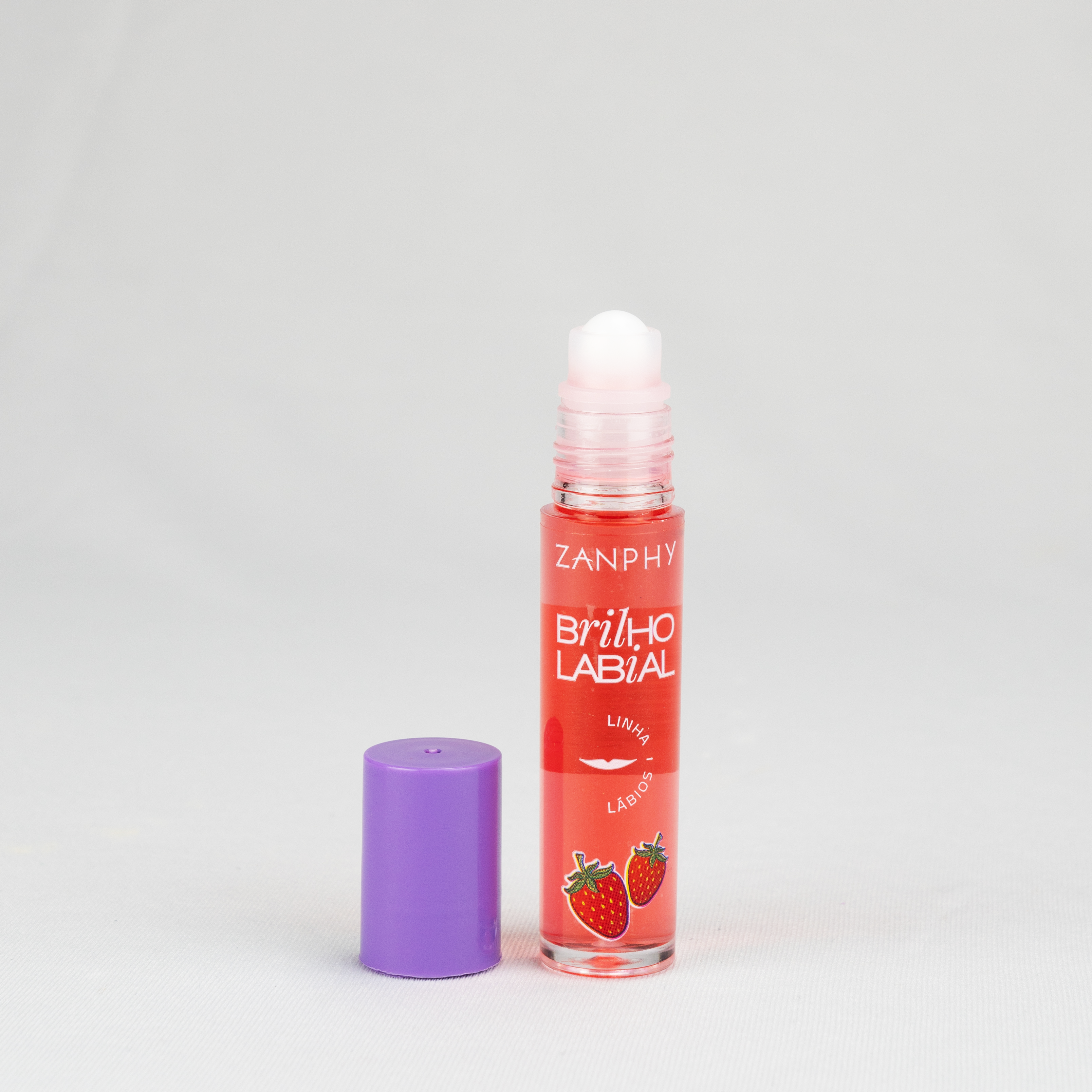 Brilho Labial Roll-on Morango