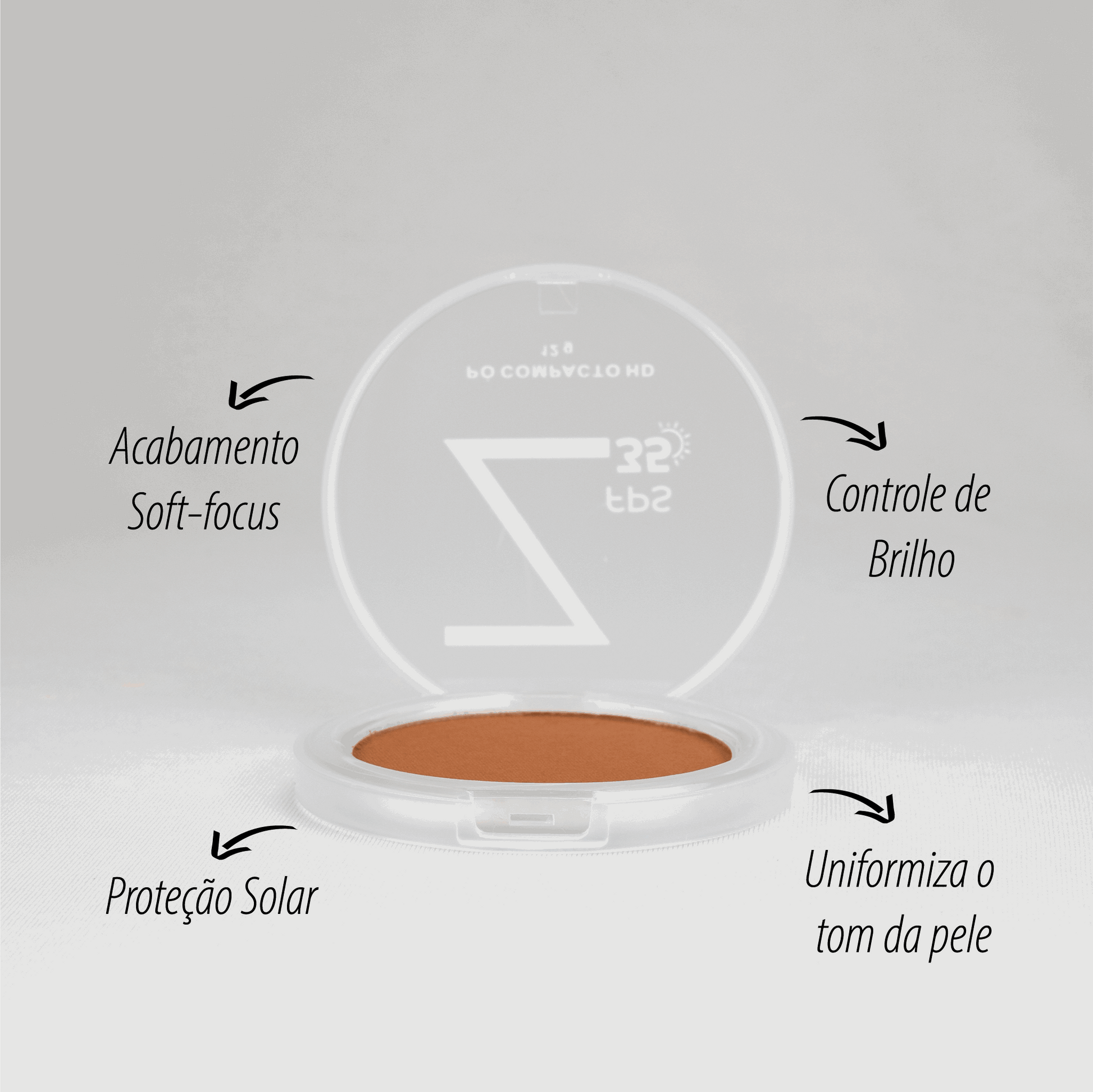 Pó Compacto FPS 35 - Cacau