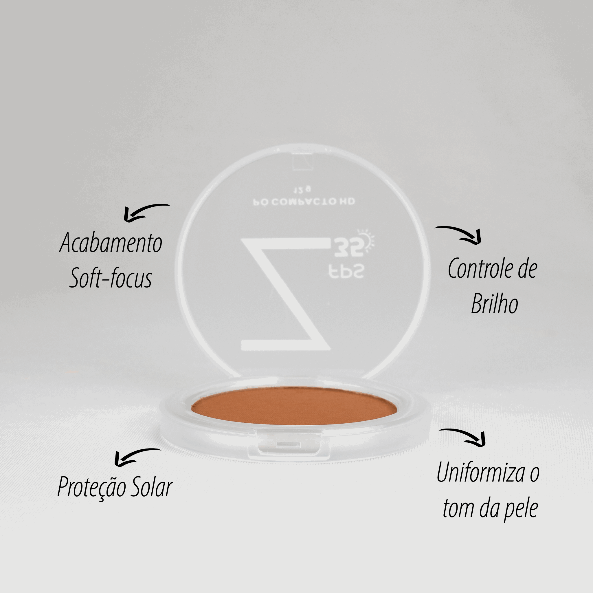 Pó Compacto FPS 35 - Cacau