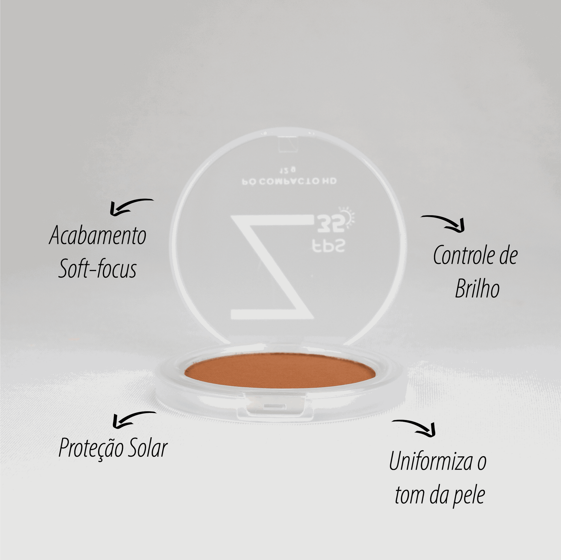 Pó Compacto FPS 35 - Avelã