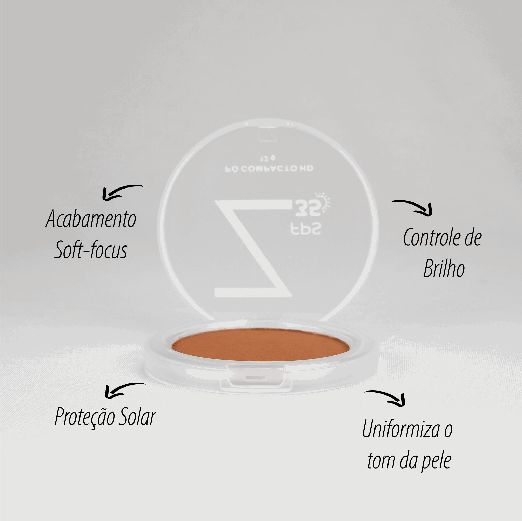 Pó Compacto FPS 35 - Avelã
