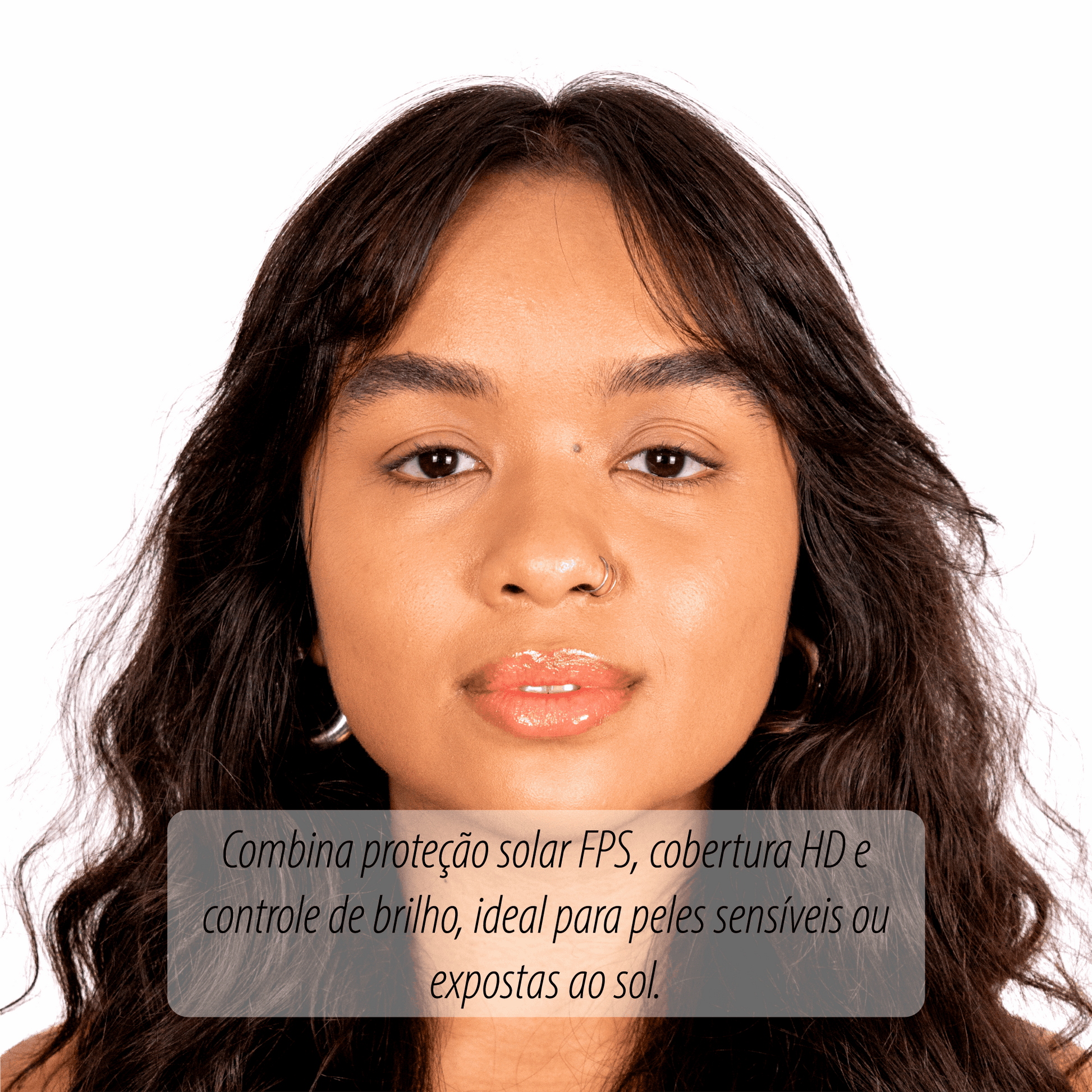 Pó Compacto FPS 35 - Avelã