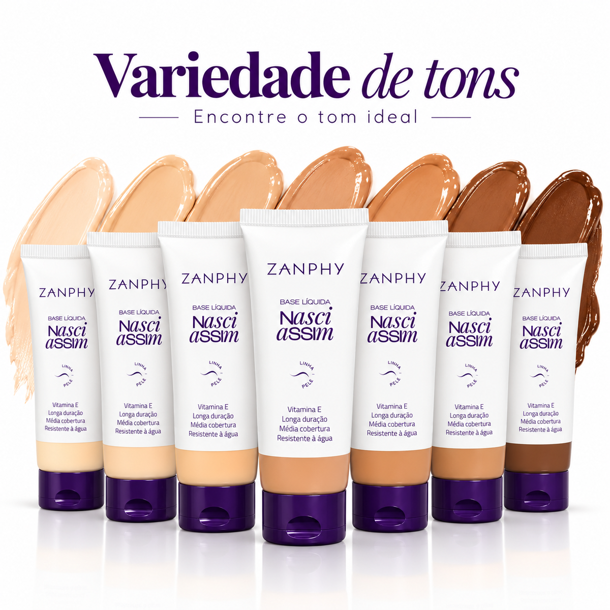 Base Liquida Cobertura Média Nasci Assim Zanphy