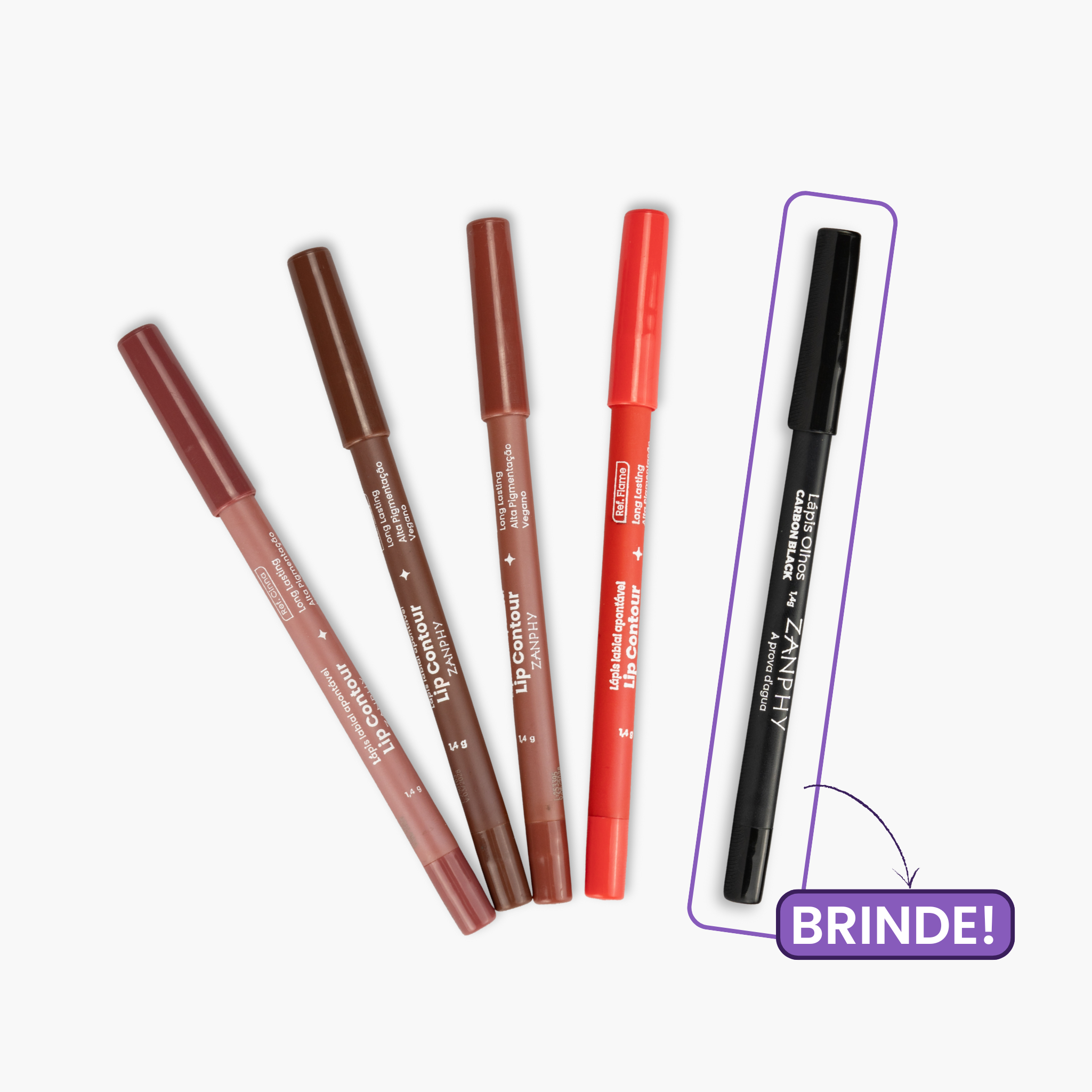 Kit Lápis para Lábios e Olhos