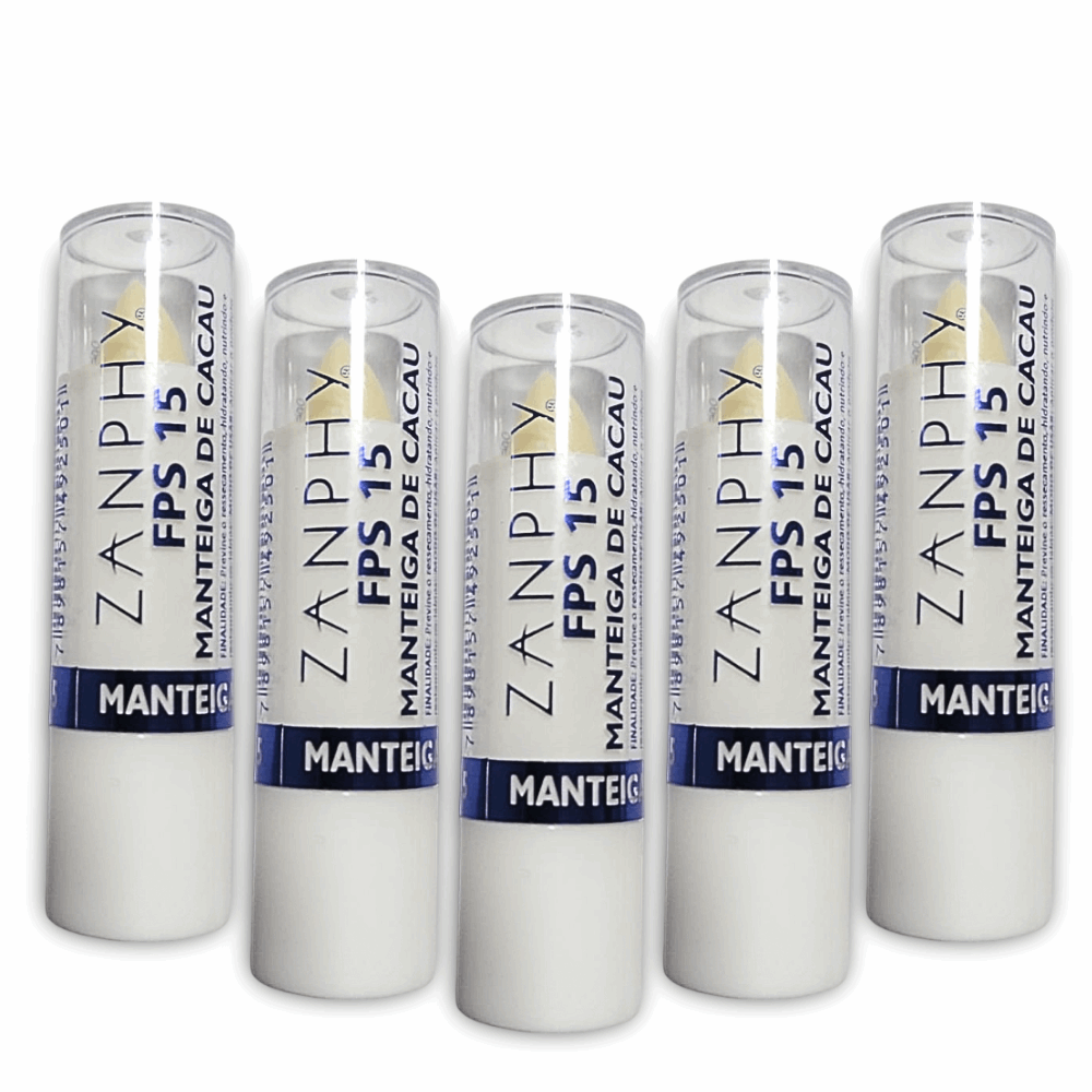 Kit 5 Manteigas de Cacau FPS 15