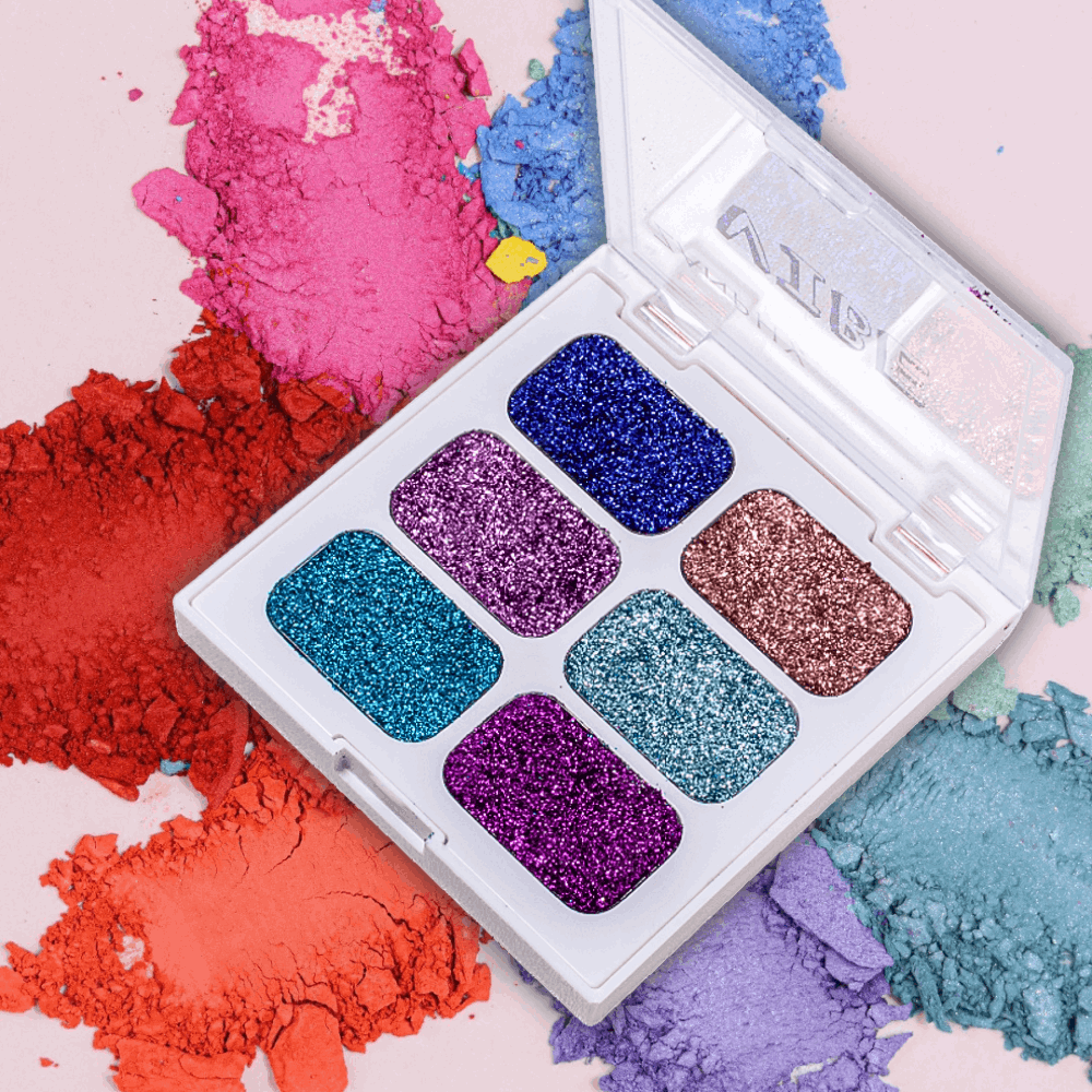 Paleta de Glitter Vibe - 02 Azul Facial