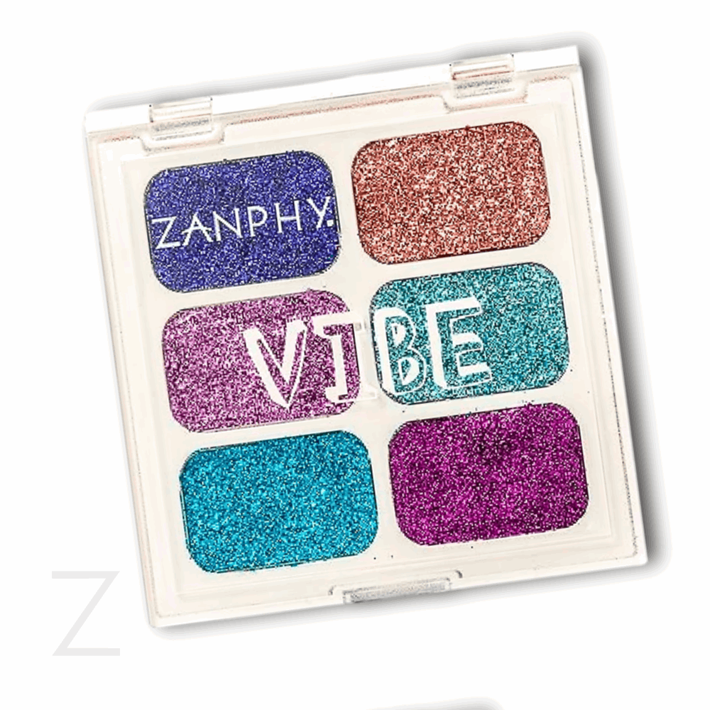 Paleta de Glitter Vibe - 02 Azul Facial