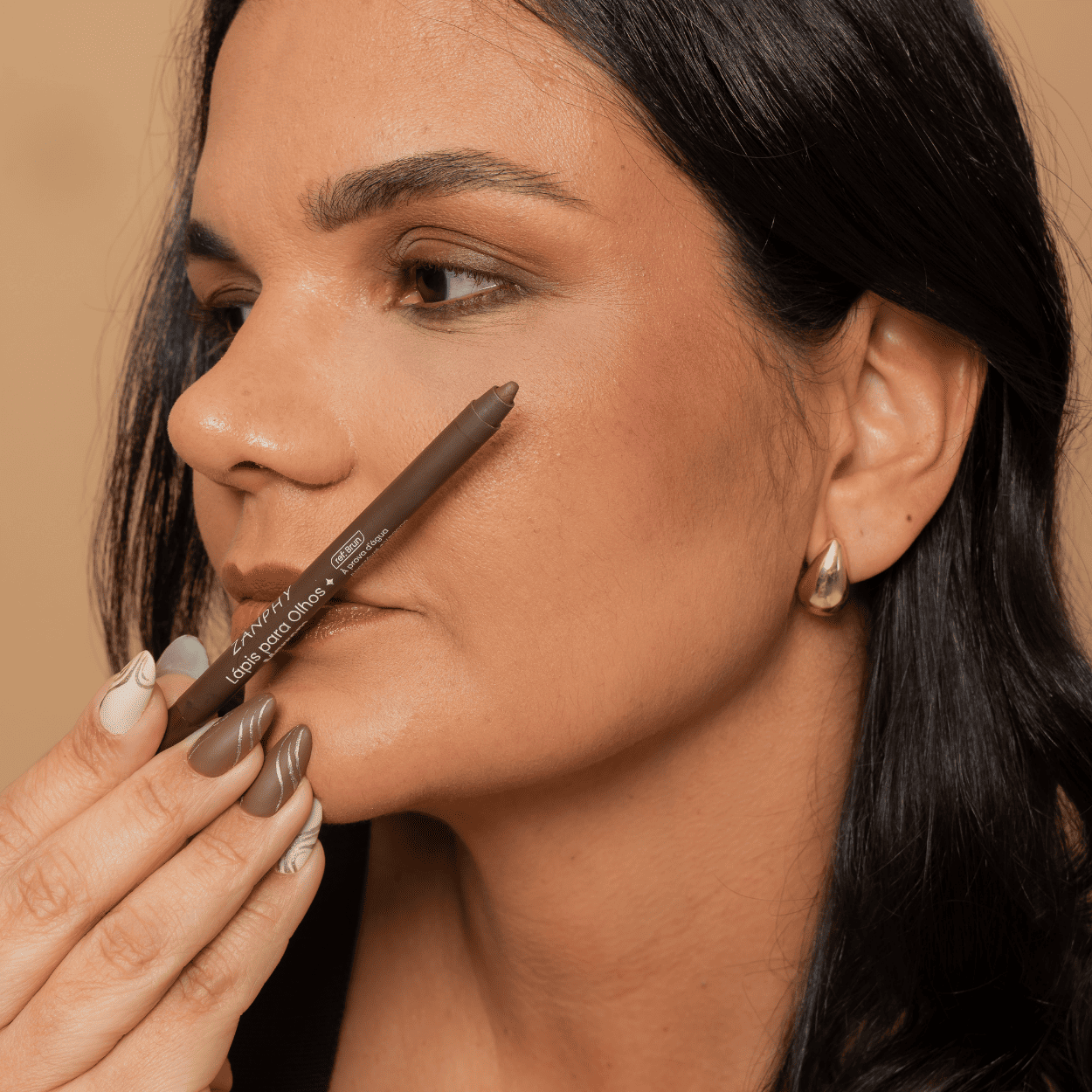 Lápis para Olhos À Prova D'Água - Marrom