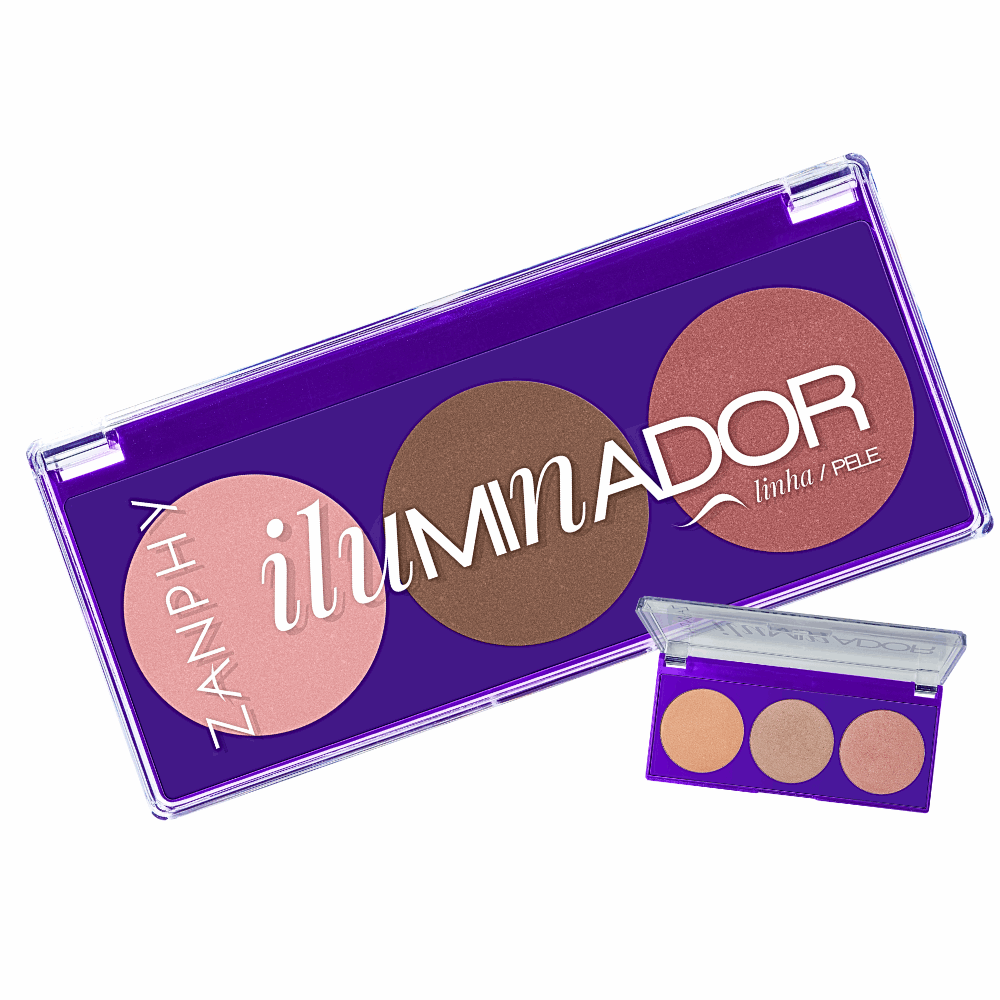 Paleta de Iluminador Trio Linha Pele