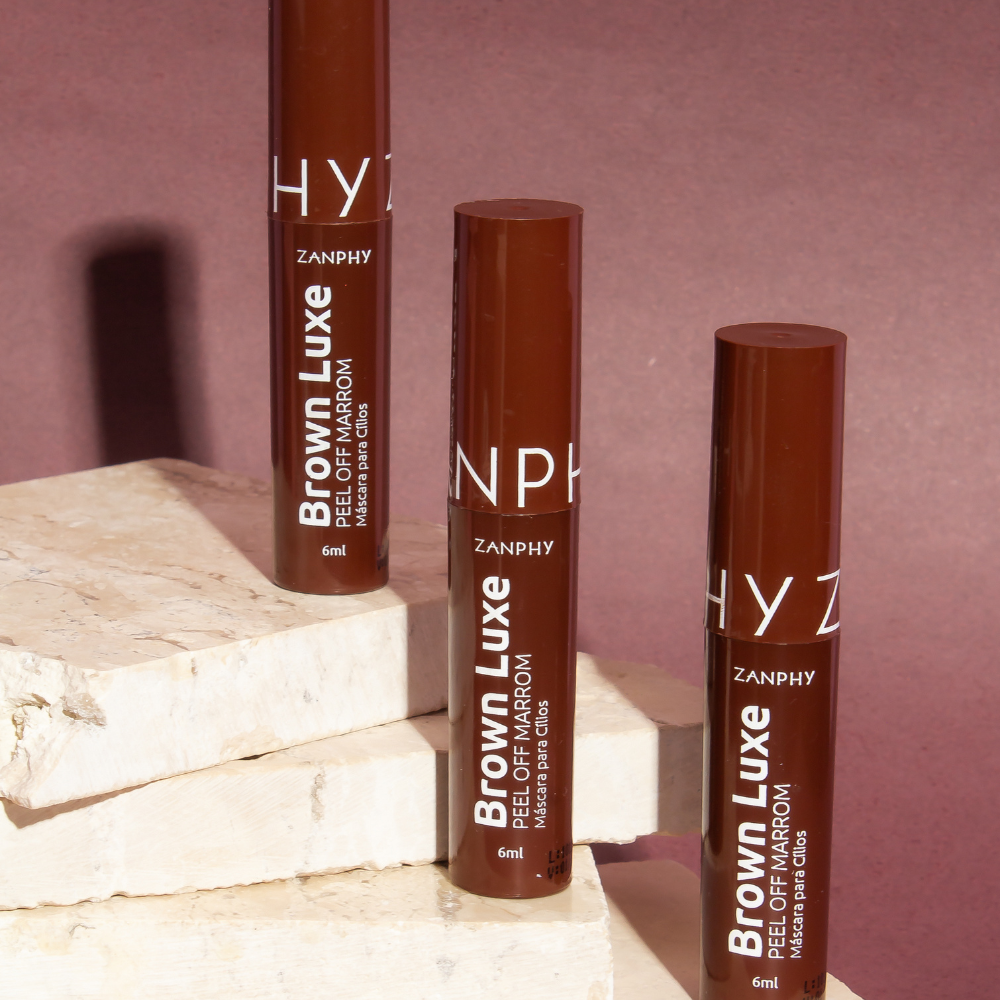 Máscara de Cílios Marrom Zanphy Definição Intensa e Volume Natural