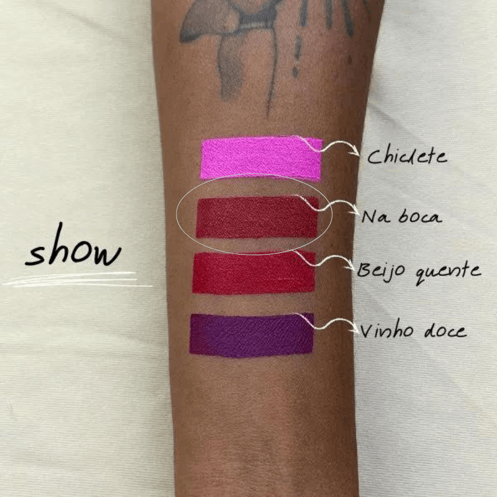 Batom Líquido Show - Na Boca