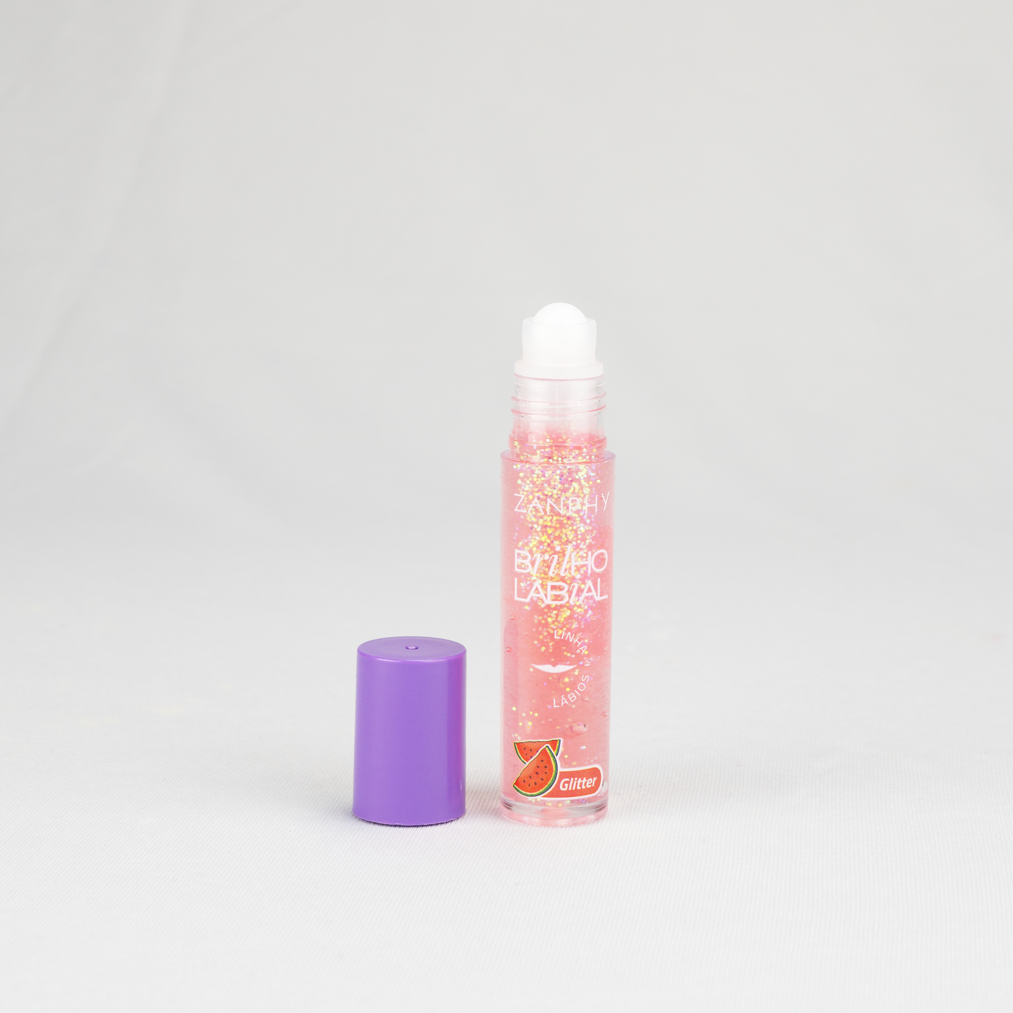 Brilho Labial Roll-on Melancia Glitter