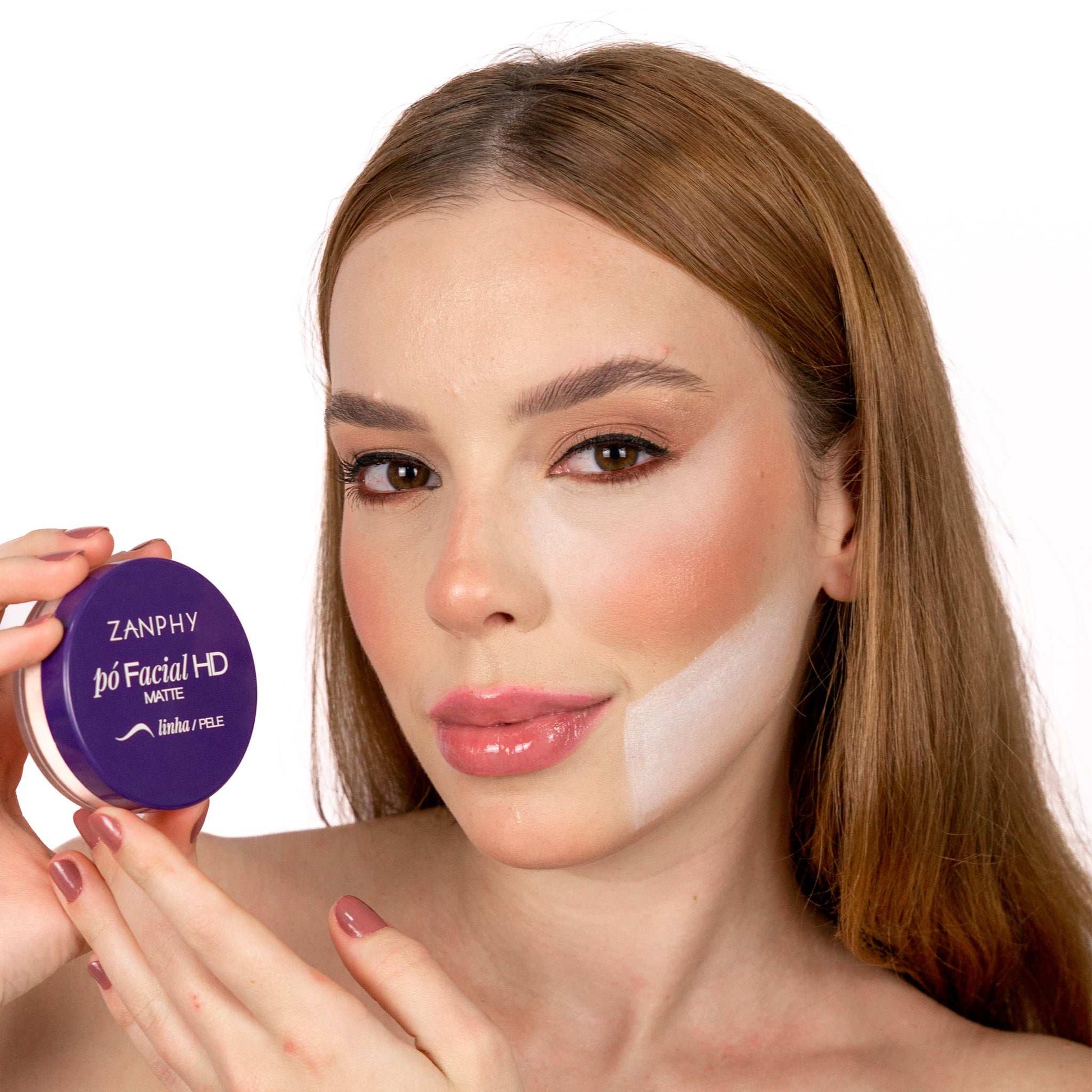 Pó Facial HD Matte Linha Pele - Médio